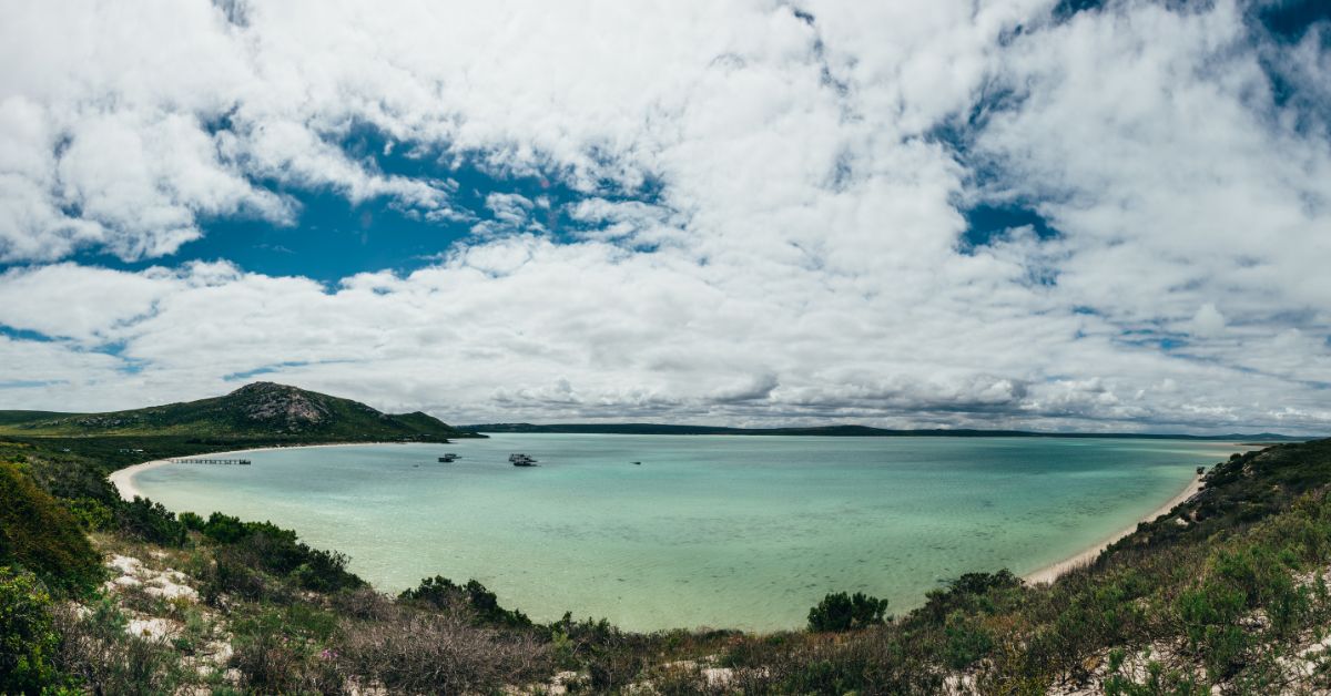Blue waters at the Langebaan Lagoon