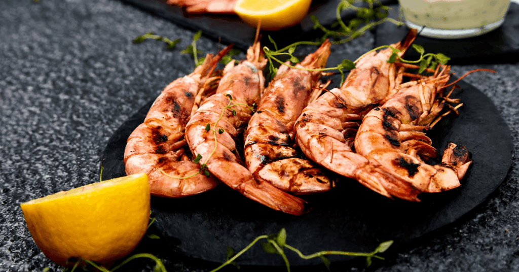prawns at one of the best West Coast restaurants