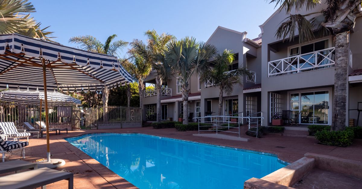Blue Bay Lodge Pool Area with accommodation