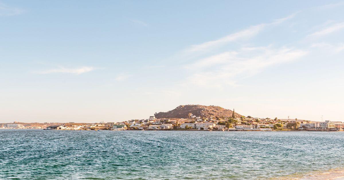 Coastal towns western cape Feature Image- View of Saldanha Bay and the ocean from a distance