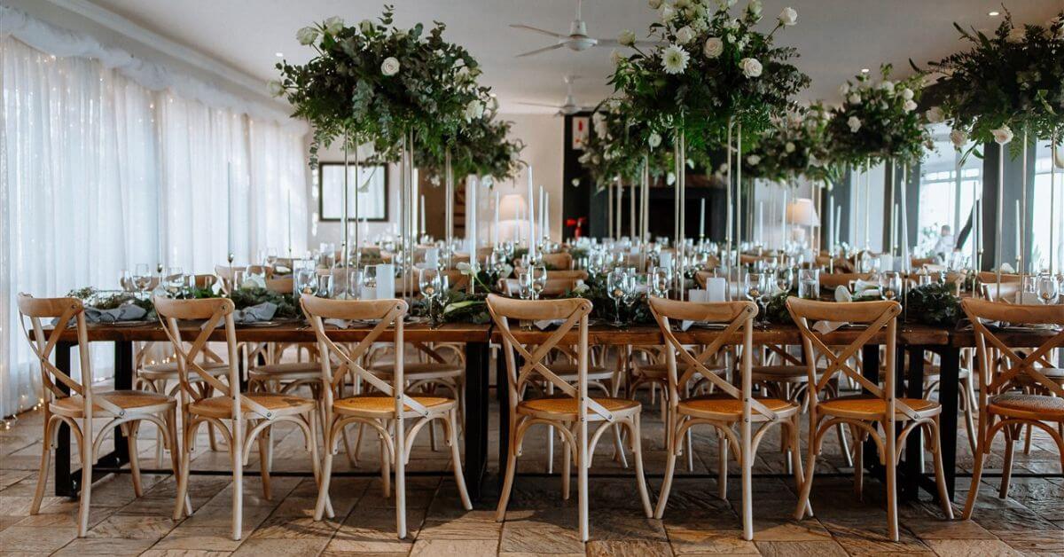 Beautiful indoor table setup