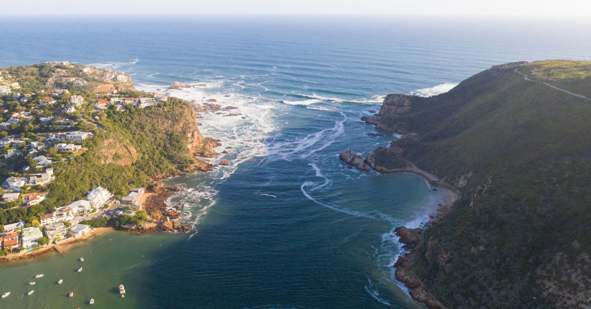 Aerial View of the Knysna Lagoon